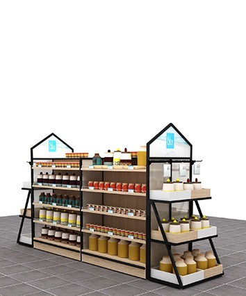 鋼木貨架-14-A-雙面架